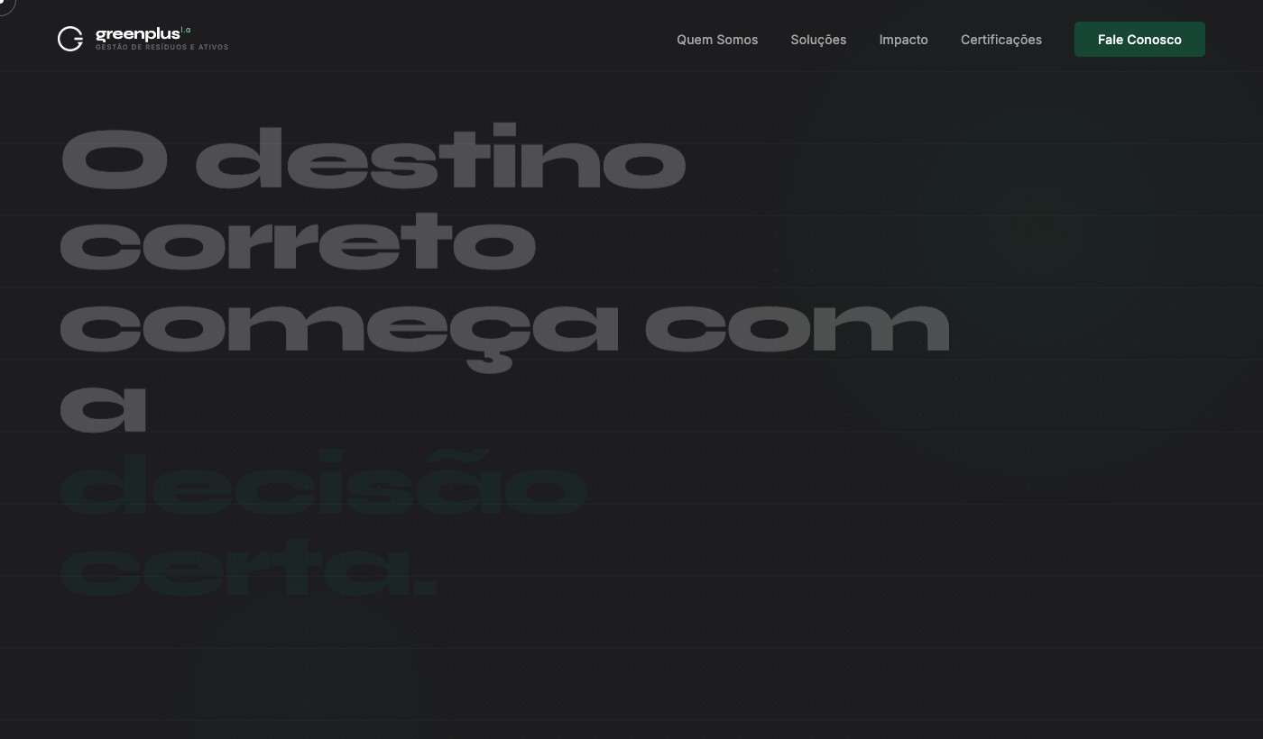 Green Plus LA — site institucional